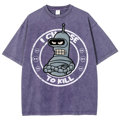 I Choose To Kill Vintage Distressed T-shirt