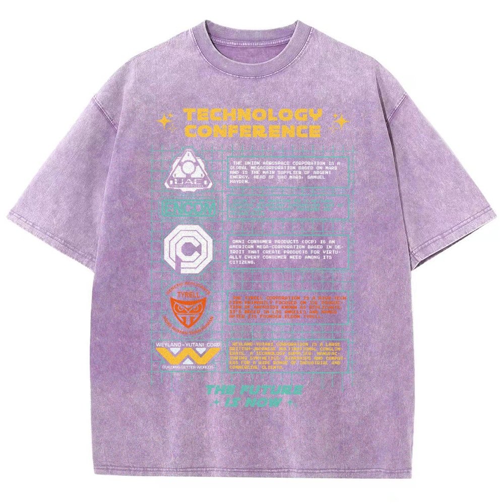 Technology Conference Vintage Distressed T-shirt