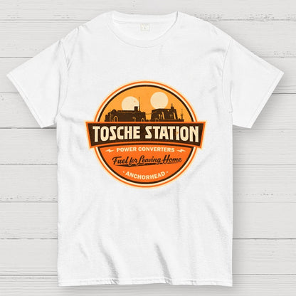 Retro SciFi Fuel Station Badge Geek T-Shirt