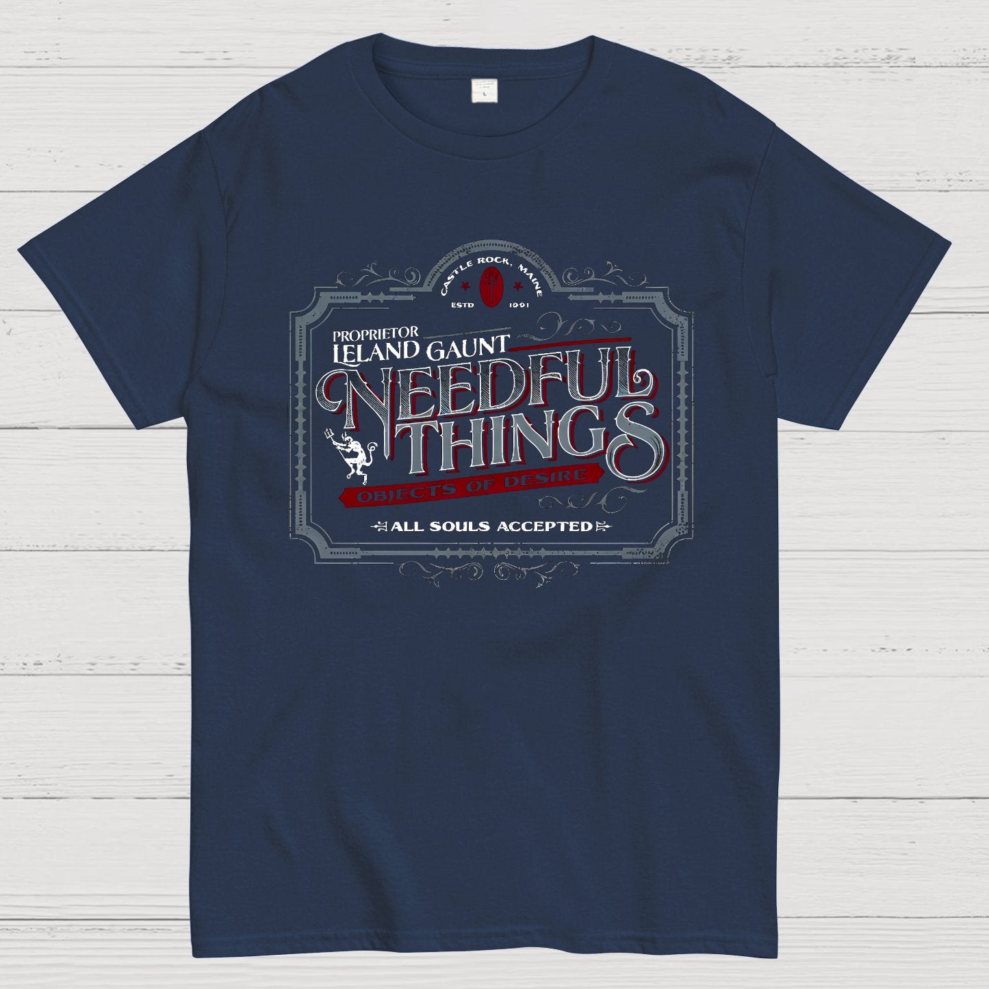 Needful Things Gothic Horror Graphic Geeky T-Shirt