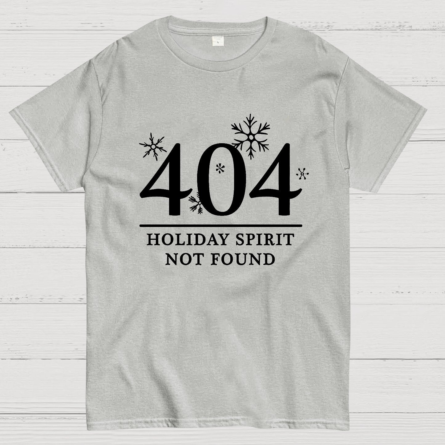 404 Holiday Spirit Not Found Geek T-Shirt