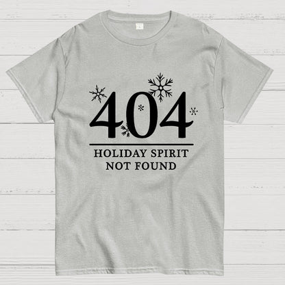 404 Holiday Spirit Not Found Geek T-Shirt