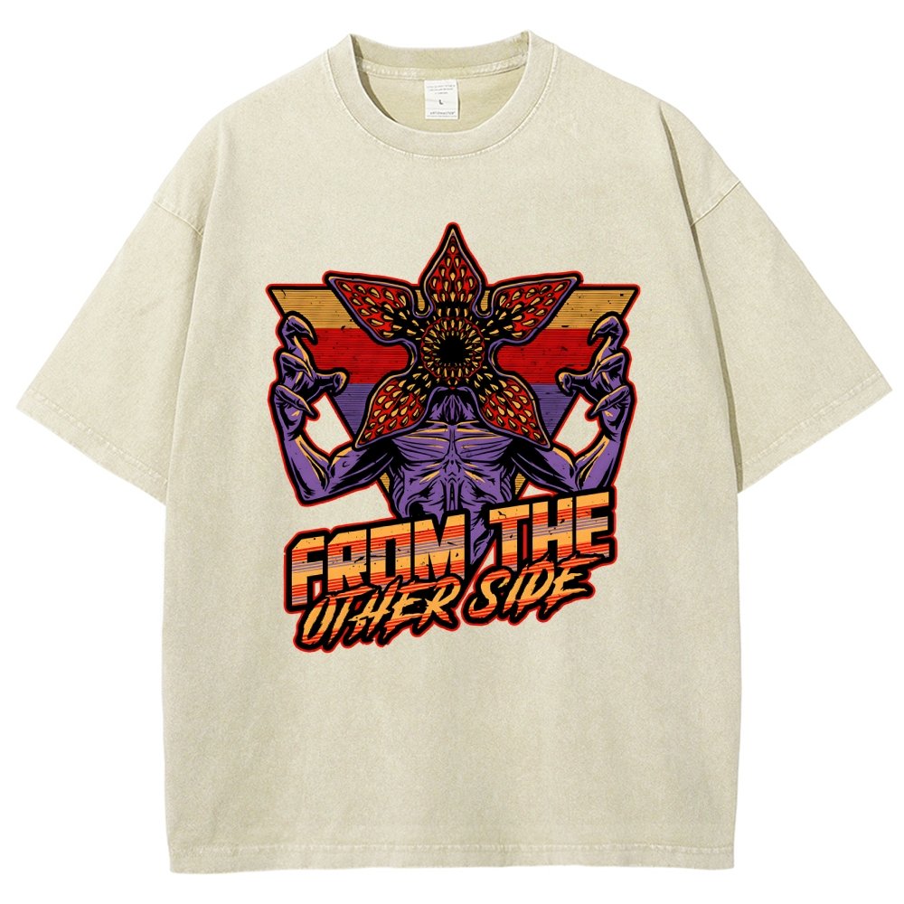 Dimensional Monster Vaporwave Vintage Distressed T-shirt