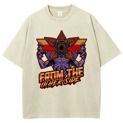 Dimensional Monster Vaporwave Vintage Distressed T-shirt
