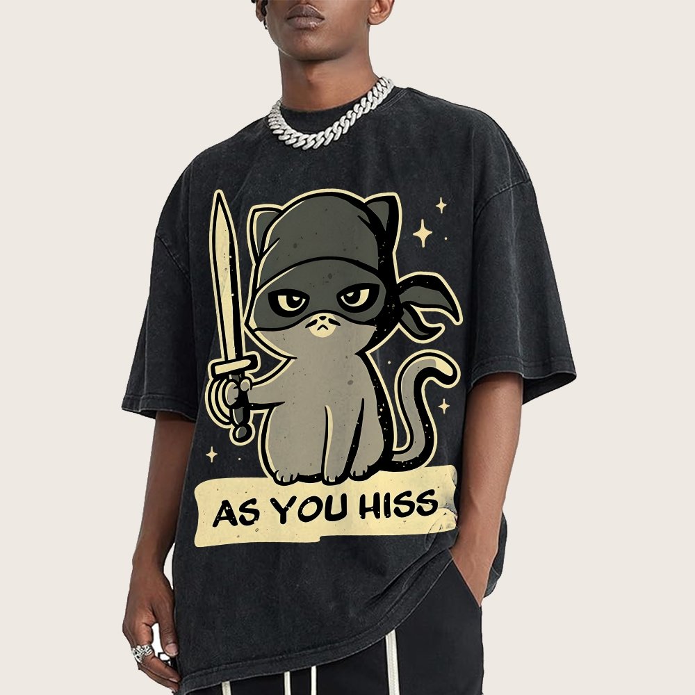 As You Hiss Vintage Distressed T-shirt