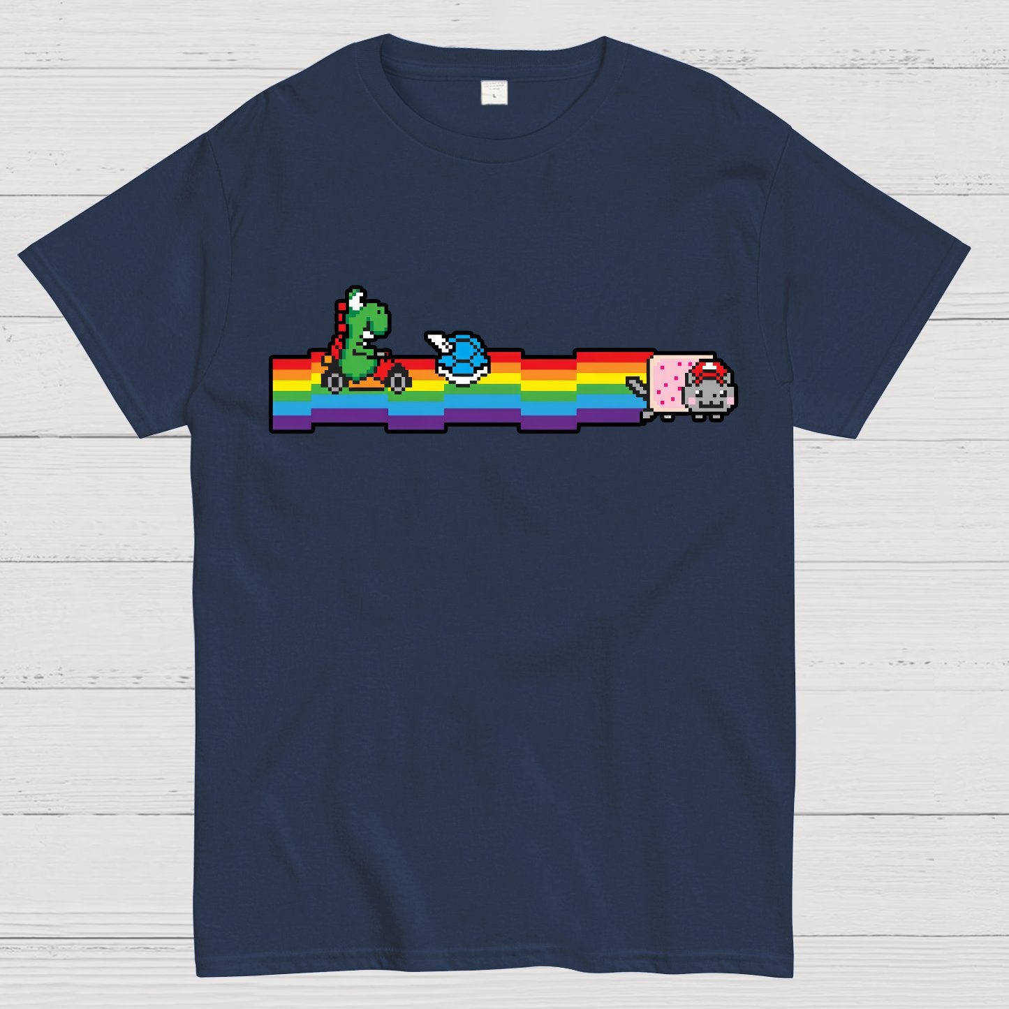 Rainbow Kart Geek T-Shirt