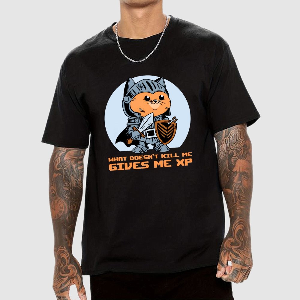 Gives Me XP Cat Geek T-Shirt