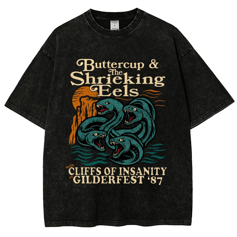 Buttercup & the Shrieking Eels at Harmonyfest Vintage Distressed T-shirt