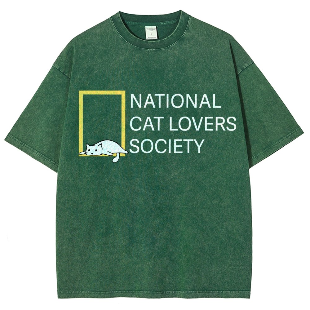 National Cat Lovers Society Vintage Distressed T-shirt