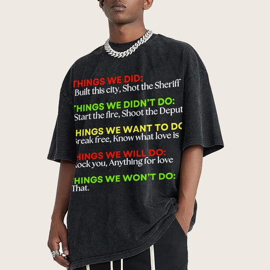 Things We Did... Vintage Distressed T-shirt