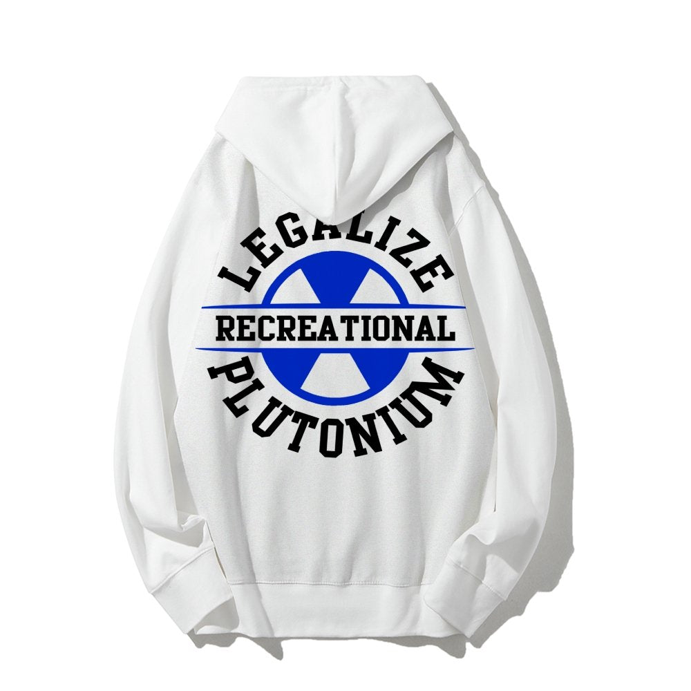 Legalize plutonium recreational Printed Back Unisex Cotton Hoodie