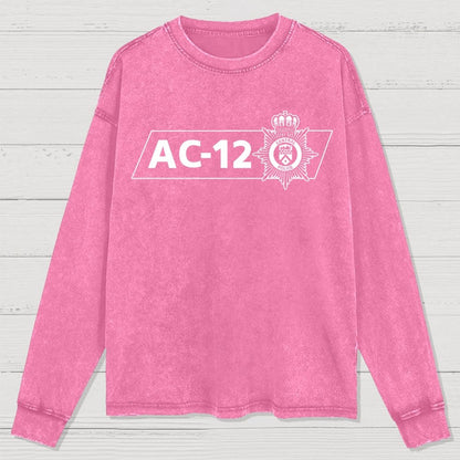 AC-12 Central Police Wear It In The Line Of Duty Washed Long Sleeve Tee