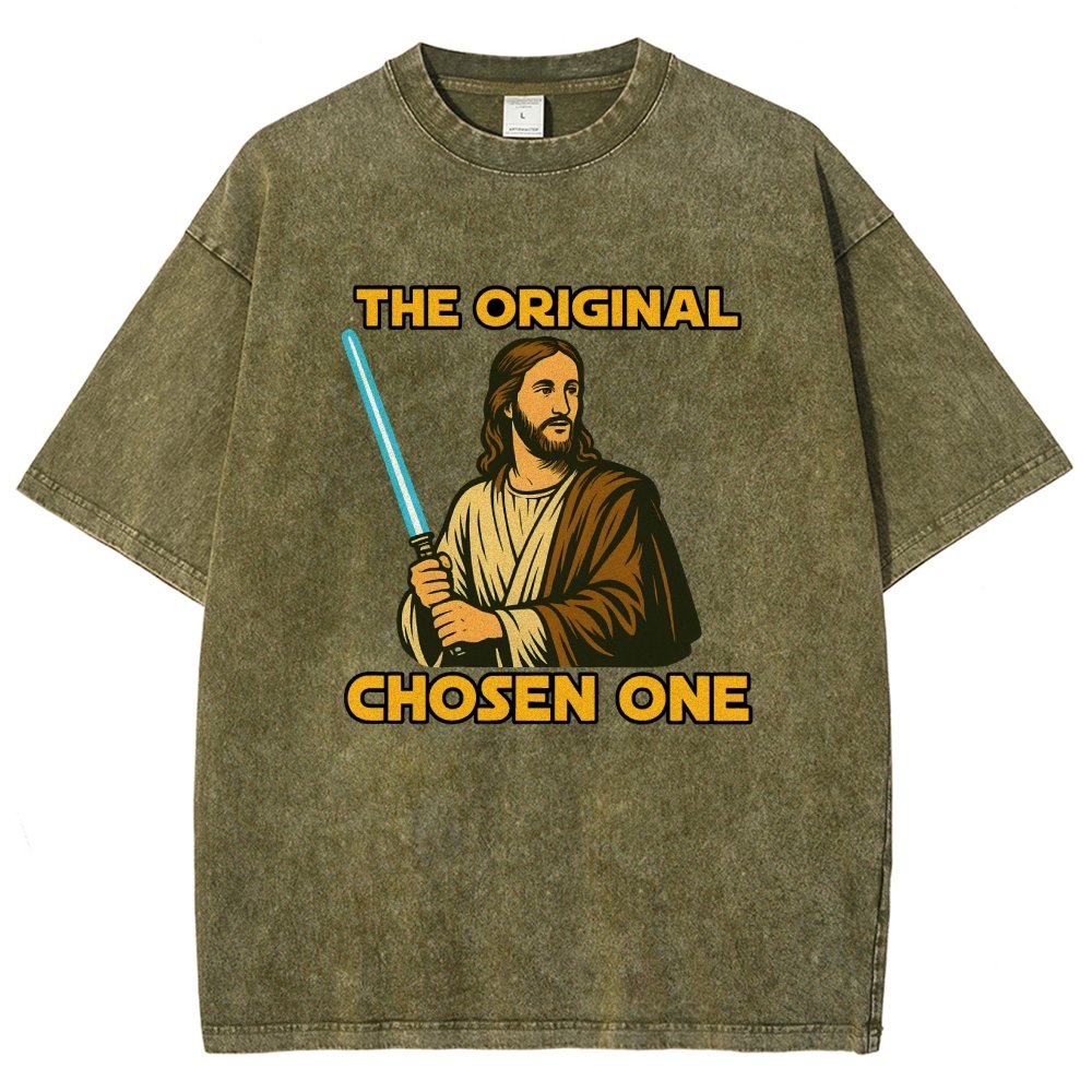 Jesus Christ The Original Chosen One Vintage Distressed T-shirt