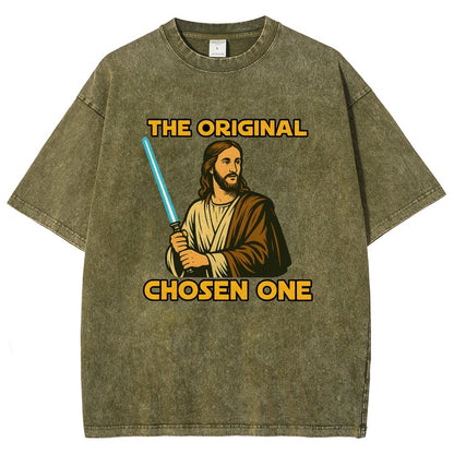 Jesus Christ The Original Chosen One Vintage Distressed T-shirt