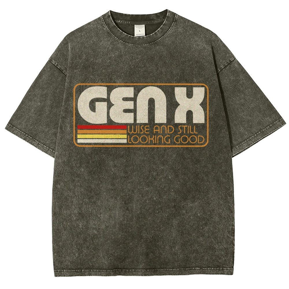 Gen X Vintage Quote Vintage Distressed T-shirt