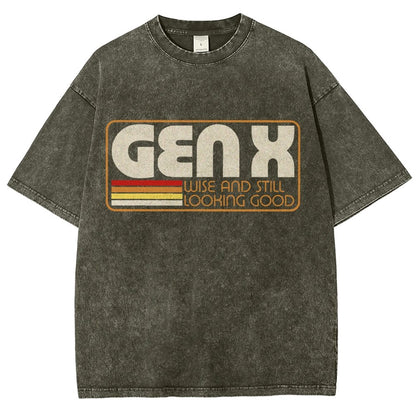 Gen X Vintage Quote Vintage Distressed T-shirt