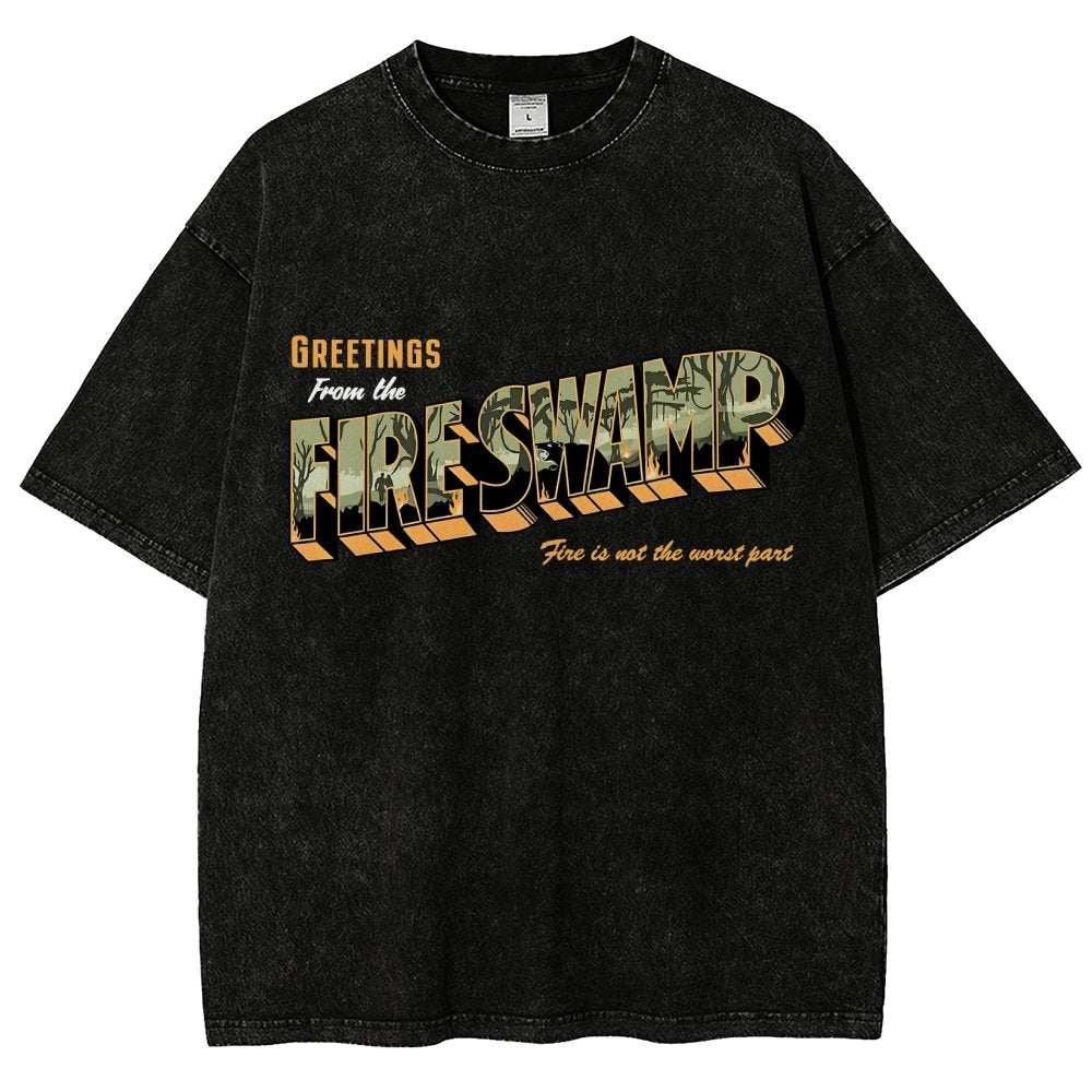 Greetings From The Mystic Swamp Vintage Distressed T-shirt