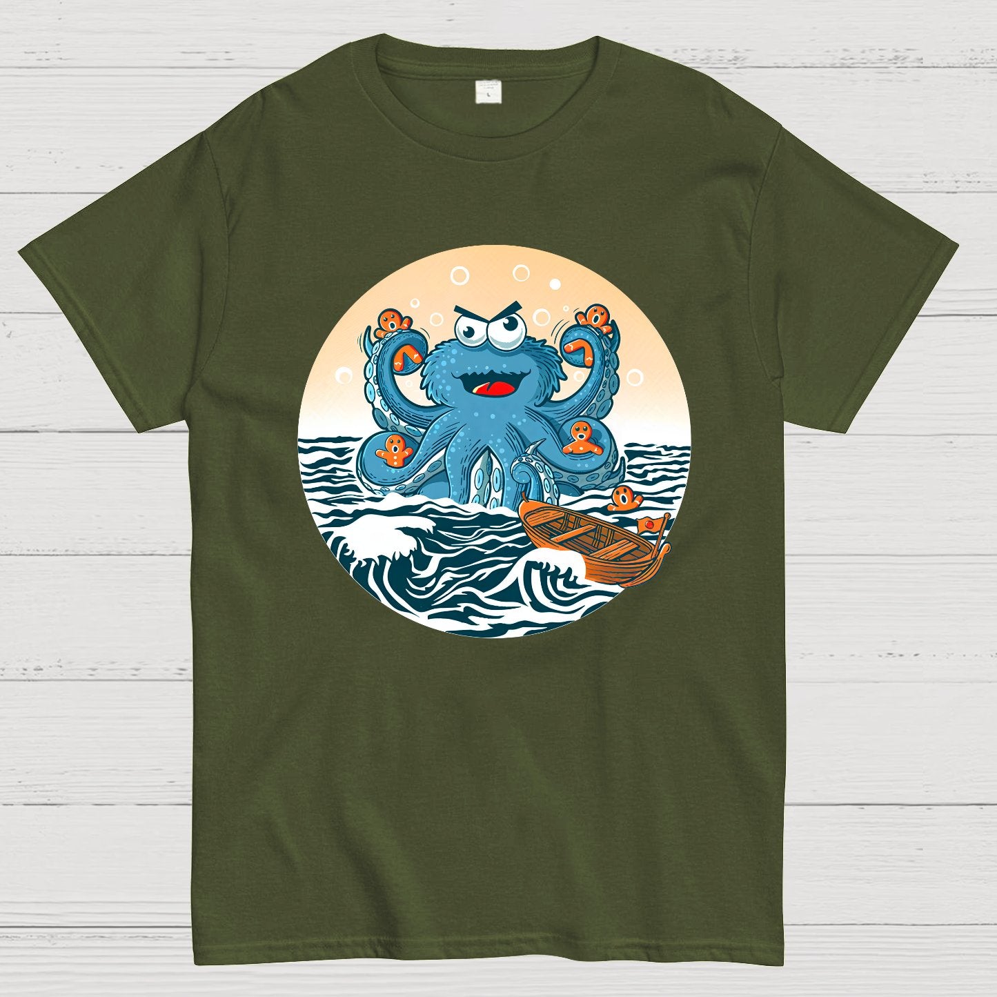 Cookie Kraken Attack Geek T-Shirt