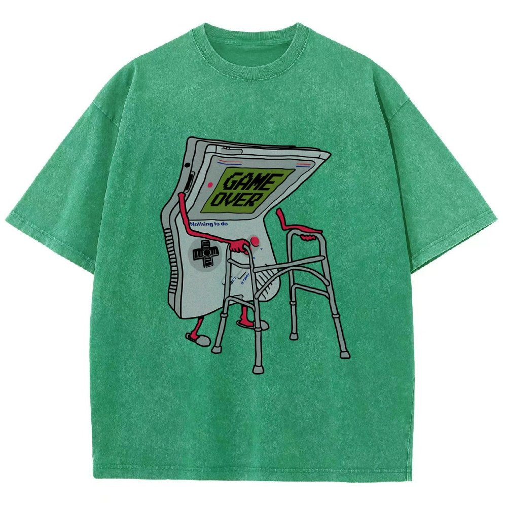 Super Mens Gamer Vintage Distressed T-shirt