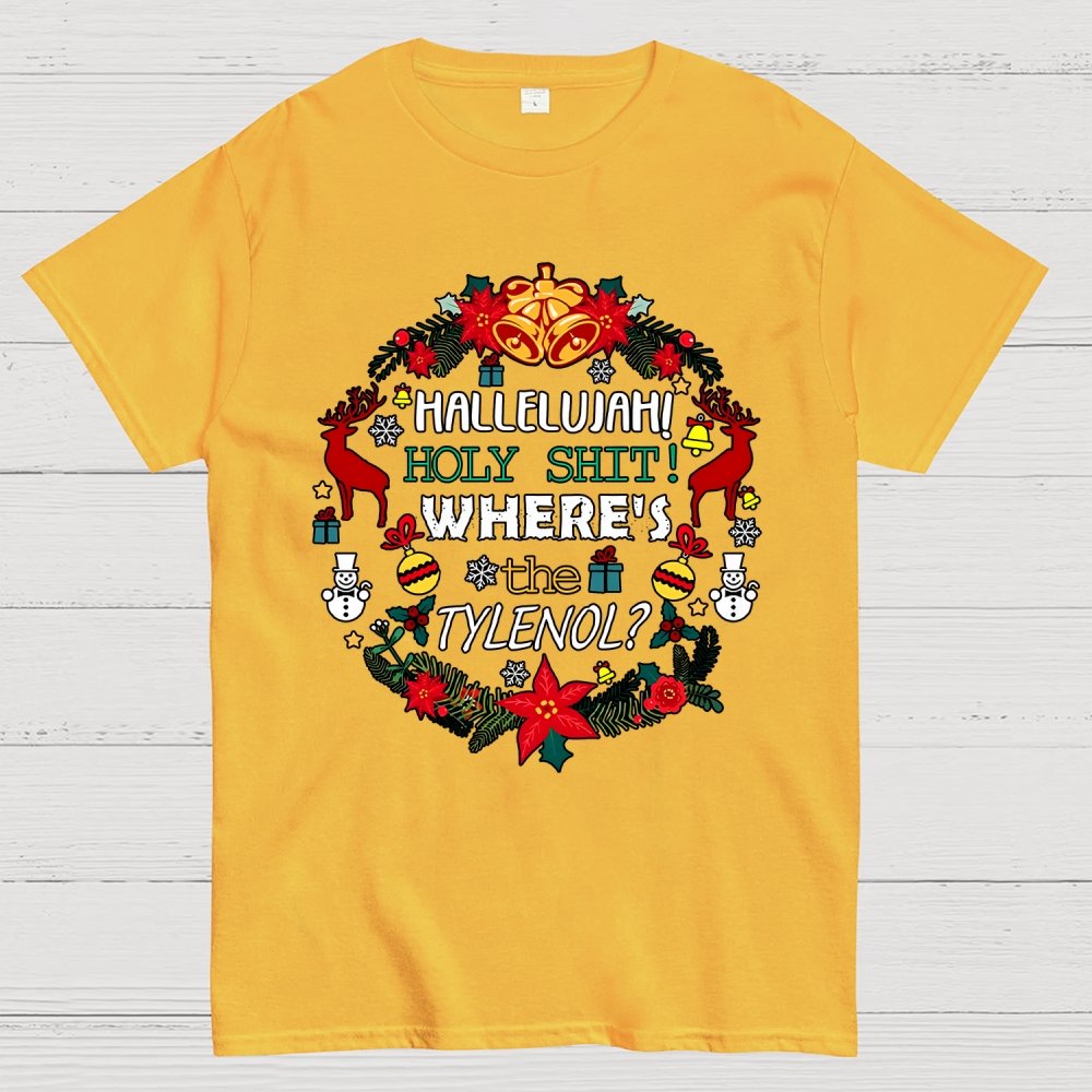 Where's The Tylenol Christmas. Autism Awareness Geek T-Shirt
