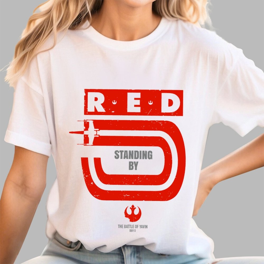 Red 5 Standing By Geek T-Shirt