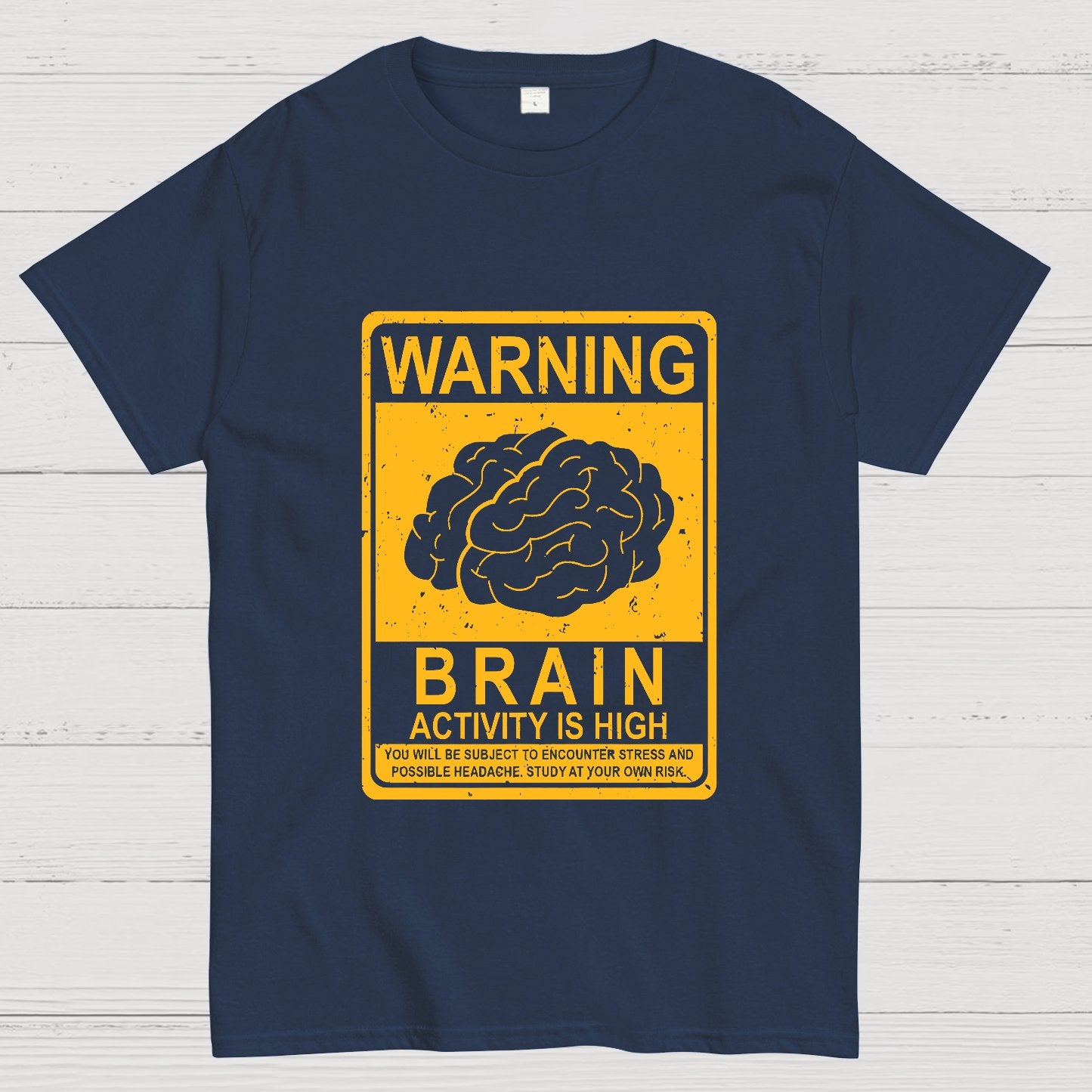 Warning Brain Activity Is High Geeky T-Shirt