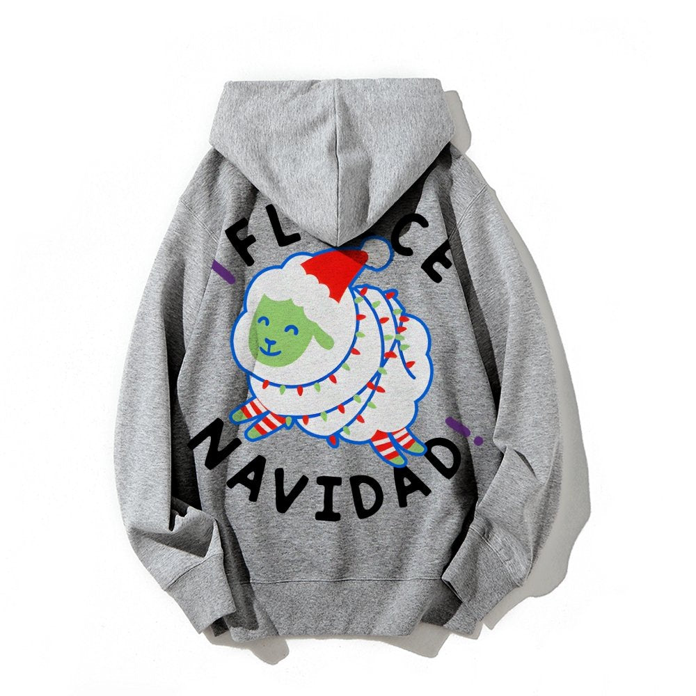 iFleece Navidad! Printed Back Cotton Hoodie