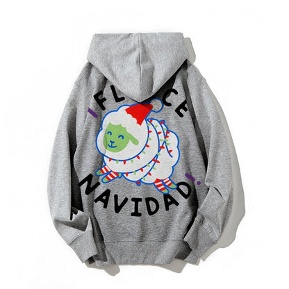 iFleece Navidad! Printed Back Cotton Hoodie