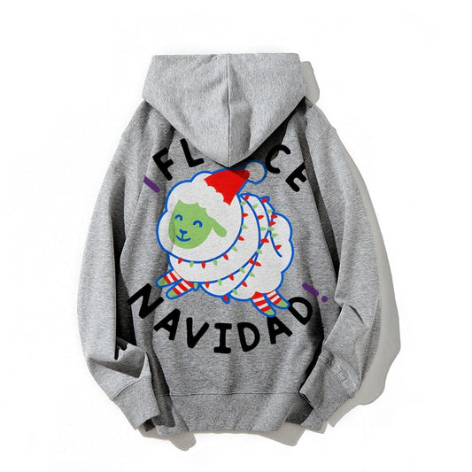iFleece Navidad! Printed Back Cotton Hoodie