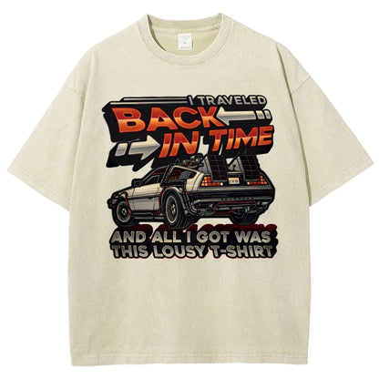 Time Travel Vintage Distressed T-shirt