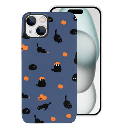 Halloween Pumpkin Black Cat Phone Cases
