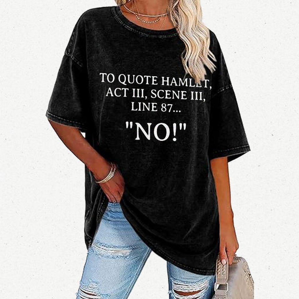 Shakespeare To Quote Hamlet Vintage Distressed T-shirt