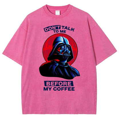 Don’t Talk to Me Before Coffee Vintage Distressed T-shirt