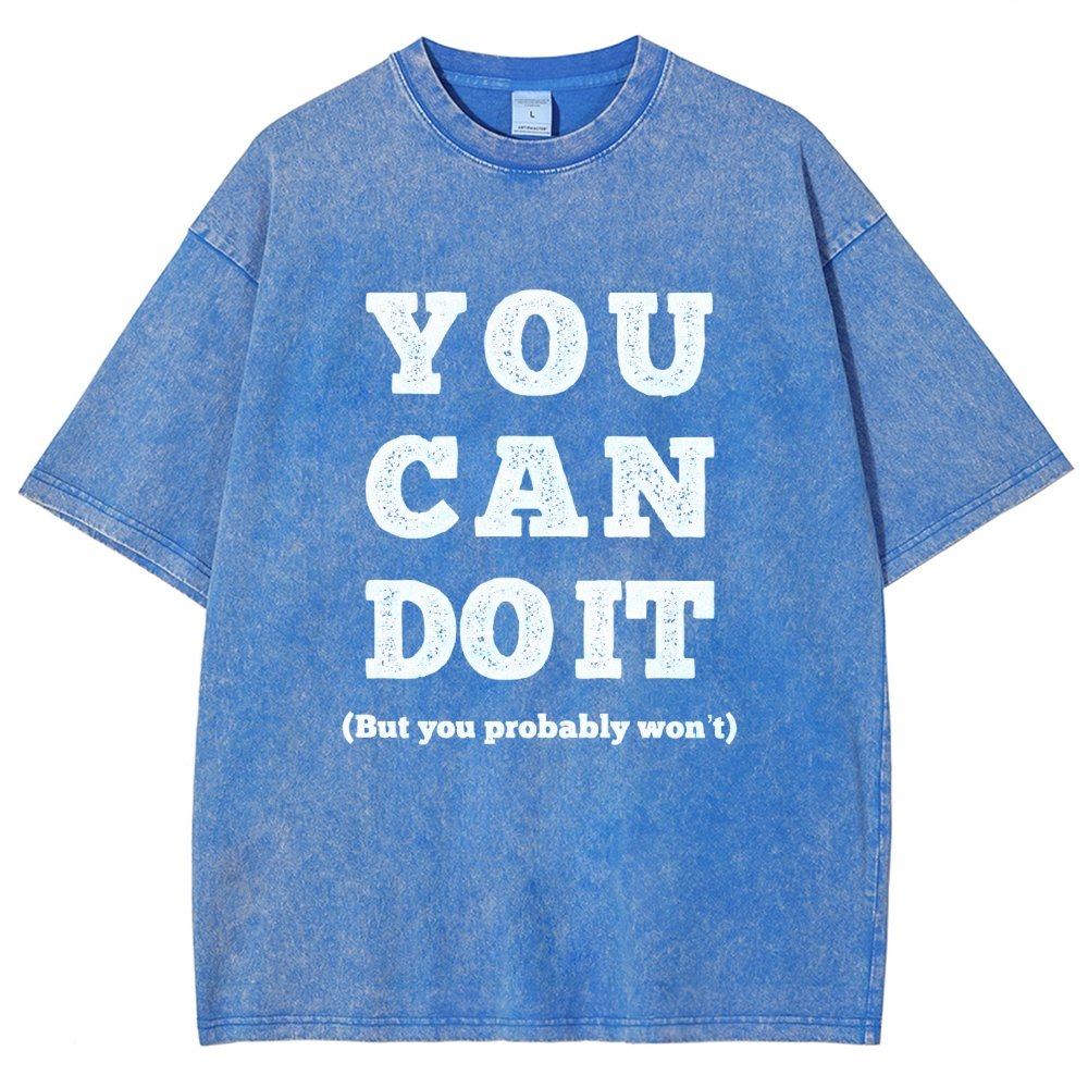 You Can Do It Vintage Distressed T-shirt