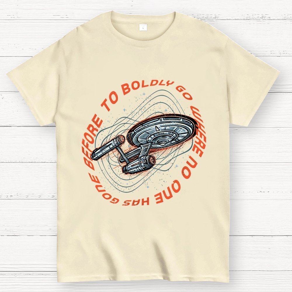 To Boldly Go Where No One Has Gone Before Geek T-Shirt