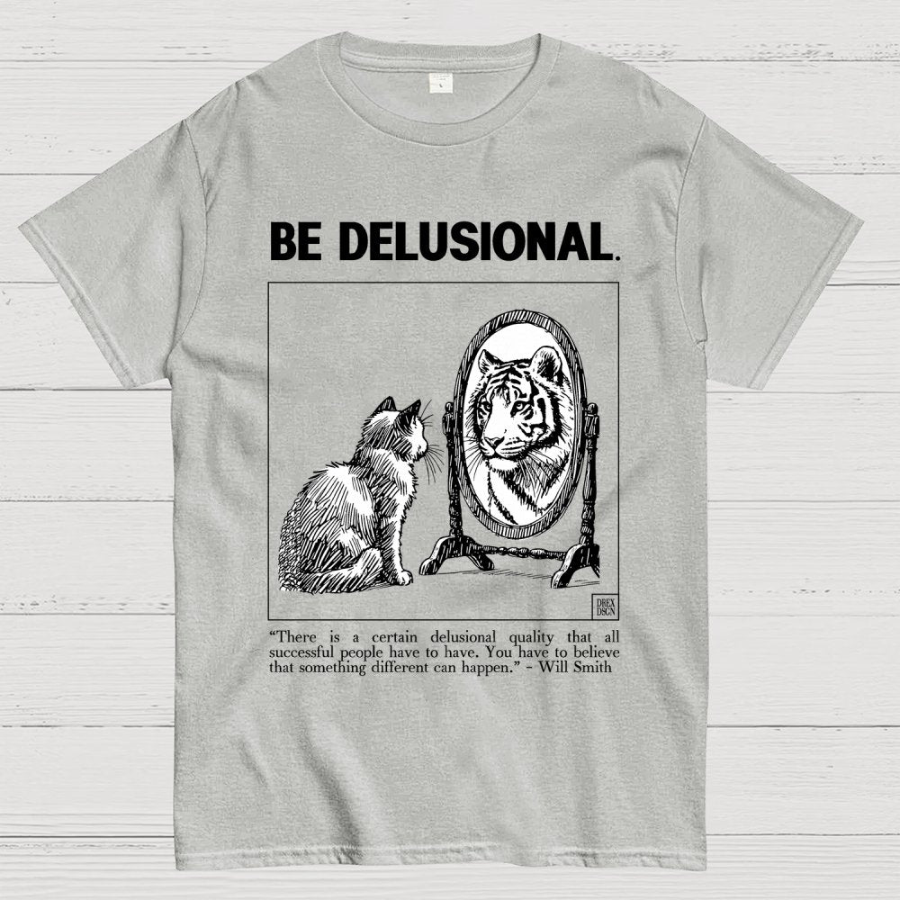 Tiger in the Mirror - Believe First, Then Become Geek T-Shirt