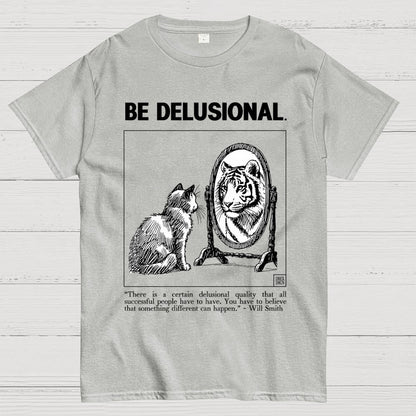 Tiger in the Mirror - Believe First, Then Become Geek T-Shirt