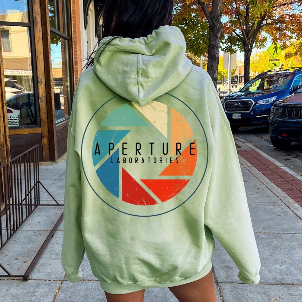 Aperture Printed Back Unisex Cotton Hoodie