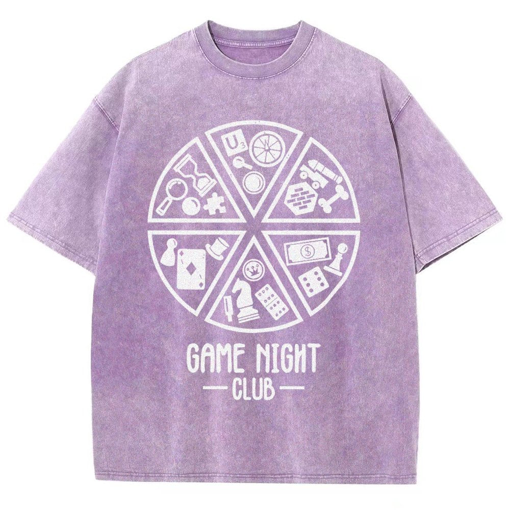 Game Night Club Vintage Distressed T-shirt