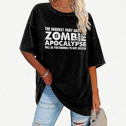 Zombie Apocalypse Vintage Distressed T-shirt