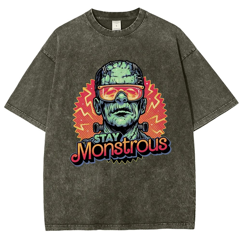 Stay Monstrous Vintage Distressed T-shirt