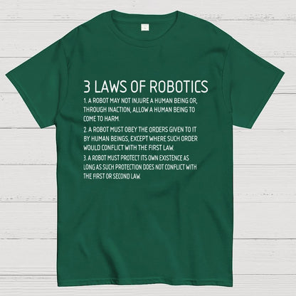 Three Laws of Robotics Geek T-Shirt