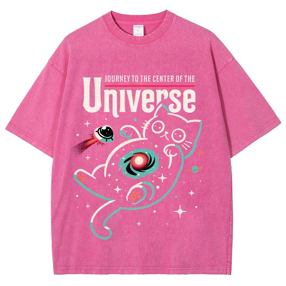 Journey to the Center of the Universe Vintage Distressed T-shirt