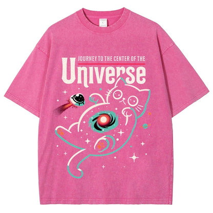 Journey to the Center of the Universe Vintage Distressed T-shirt