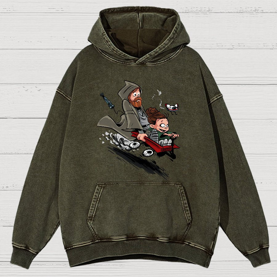 Ben And The Princess Vintage Distressed Hoodie