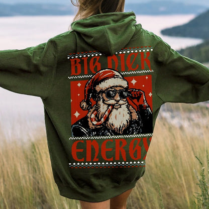 Big Nick Energy Printed Back Unisex Cotton Hoodie