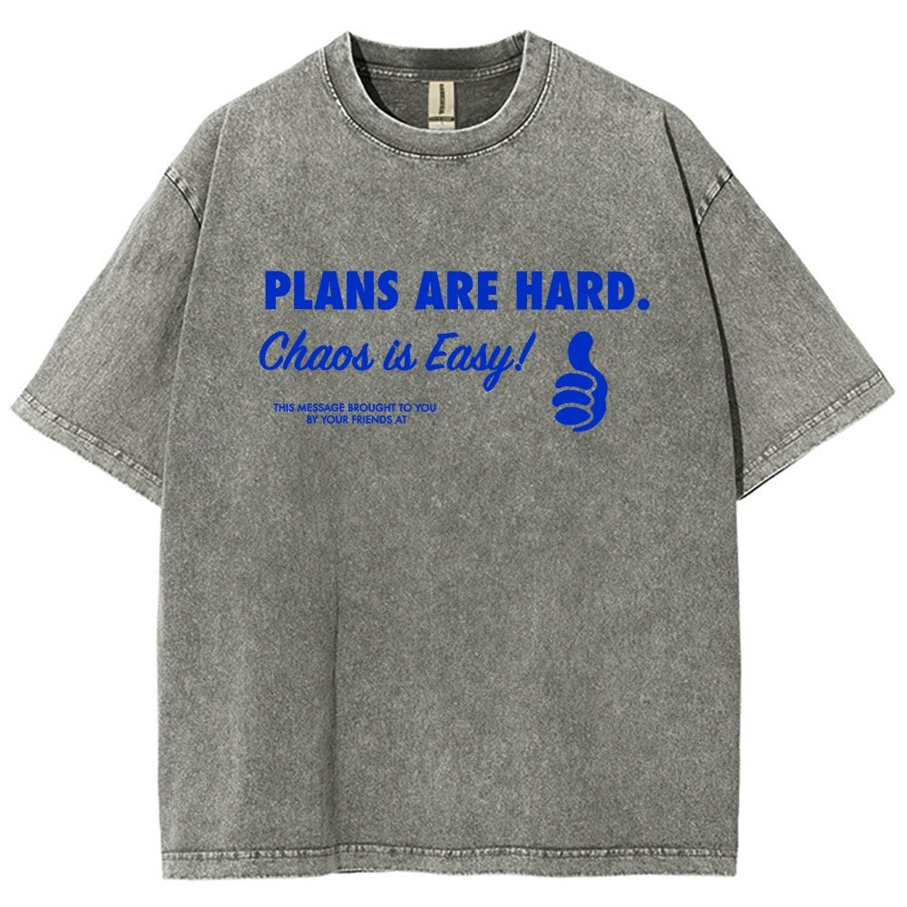 Chaos is Easy Vintage Distressed T-shirt