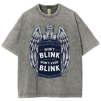 Don't Blink Vintage Distressed T-shirt