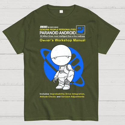 Paranoid Android Manual Geek T-Shirt
