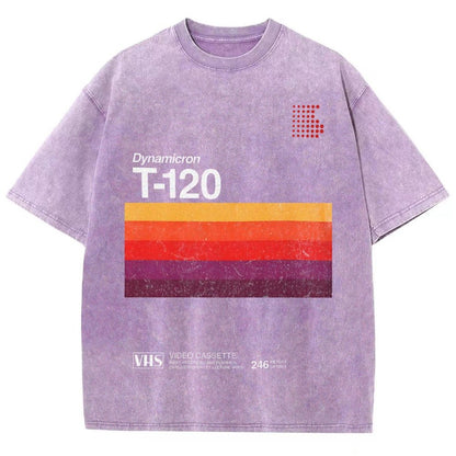 VHS T-120 Vintage Video Tape Retro Graphic Vintage Distressed T-shirt